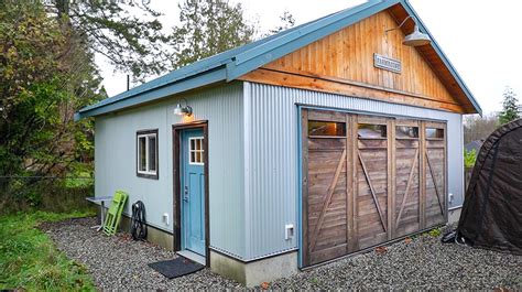 metal garage converted into home